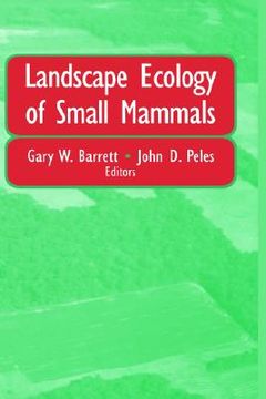 portada landscape ecology of small mammals (in English)