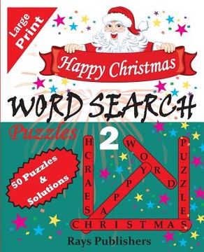 portada Happy Christmas Word Search Puzzles (en Inglés)