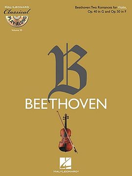 portada Two Romances for Violin, Op. 40 in G & Op. 50 in F [With CD (Audio)]