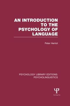 portada An Introduction to the Psychology of Language (Ple: Psycholinguistics) (en Inglés)