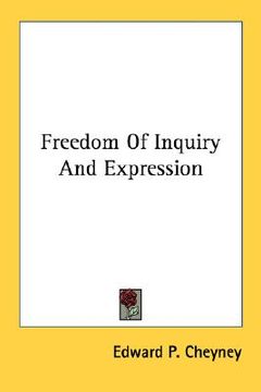 portada freedom of inquiry and expression (en Inglés)