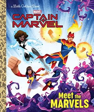 portada Meet the Marvels (Marvel) (Little Golden Book) (en Inglés)