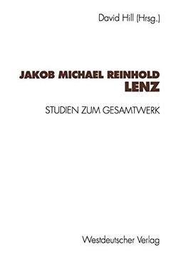 portada Jakob Michael Reinhold Lenz: Studien zum Gesamtwerk (en Alemán)
