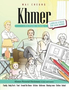 portada Khmer Picture Book: Khmer Pictorial Dictionary (Color and Learn)