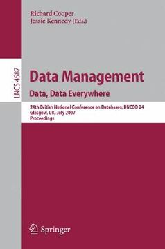 portada data management: data, data everywhere: 24th british national conference on databases, bncod 24 (en Inglés)