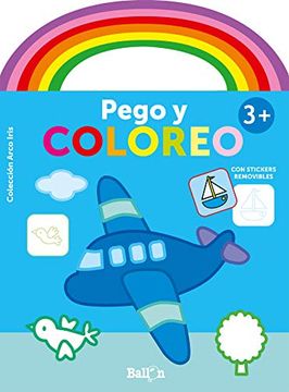 portada Arco Iris Pego y Coloreo +3 Avión (Arco Irirs - Pego y Coloreo)