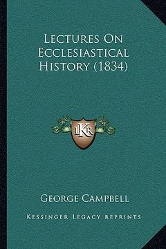 portada lectures on ecclesiastical history (1834)