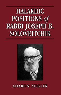 portada halakhic positions of rabbi joseph b. soloveitchik (en Inglés)