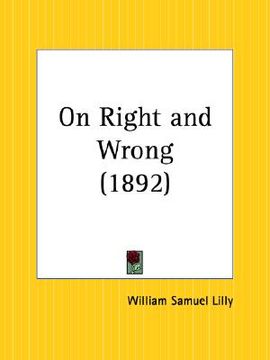 portada on right and wrong (en Inglés)