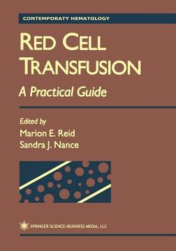 portada Red Cell Transfusion: A Practical Guide (en Inglés)