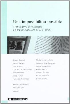 portada Una impossibilitat possible. Trenta anys de traducció als Països Catalans (1975-2009) (Argumenta)