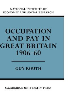 portada Occupation and pay in Great Britain 1906-60 Paperback (Economic and Social Studies) 