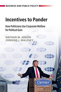 portada Incentives to Pander: How Politicians use Corporate Welfare for Political Gain (Business and Public Policy) (in English)