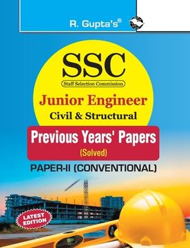 portada Ssc: Junior Engineer Civil & Structural (PaperII: Conventional) Previous Years' Papers (Solved) (en Inglés)