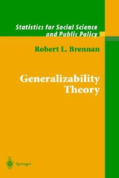 portada generalizability theory (en Inglés)