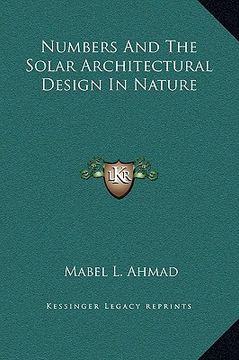 portada numbers and the solar architectural design in nature