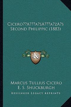 portada ciceroa acentsacentsa a-acentsa acentss second philippic (1883) (en Inglés)