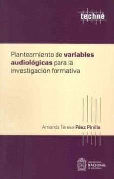 portada Planteamiento de Variables Audiologicas Para la Investigacion Formativa (in Spanish)