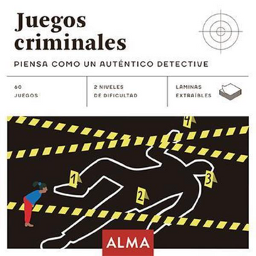 portada Juegos Criminales: Piensa Como un Auténtico Detective (in Spanish)