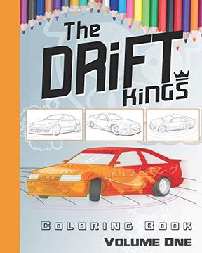 portada Drift car Coloring Book: For Kids of all Ages (Drift car Coloring Books) (in English)