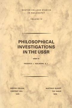 portada Philosophical Investigations in the U.S.S.R (en Inglés)