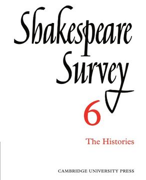 portada Shakespeare Survey Paperback Set: Shakespeare Survey: Volume 6, the Histories Paperback (en Inglés)