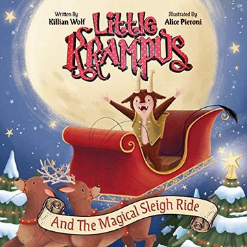 portada Little Krampus and the Magical Sleigh Ride: (Christmas Book for Kids, Children'S Book, Holiday Picture Book) 