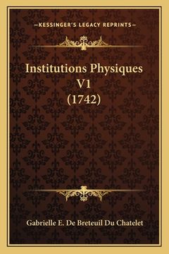 portada Institutions Physiques V1 (1742) (in French)