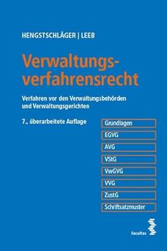 portada Verwaltungsverfahrensrecht Verfahren vor den Verwaltungsbehörden und Verwaltungsgerichten (in German)
