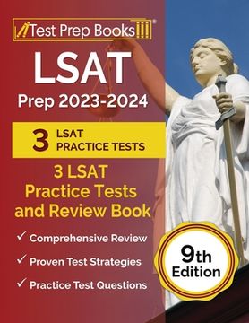 portada LSAT Prep 2023-2024: 3 LSAT Practice Tests and Review Book [9th Edition] (en Inglés)