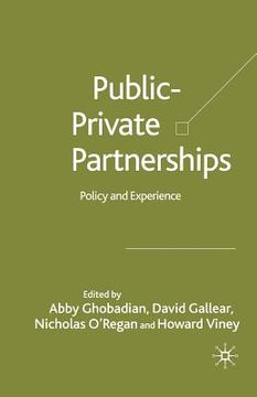 portada Private-Public Partnerships: Policy and Experience (en Inglés)