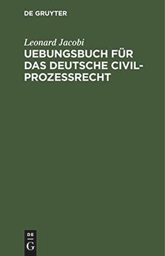 portada Uebungsbuch für das Deutsche Civilprozessrecht (en Alemán)