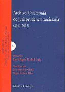 portada Archivo Commenda de jurisprudencia societaria (2011-2012) (Estudios Derecho Mercantil)