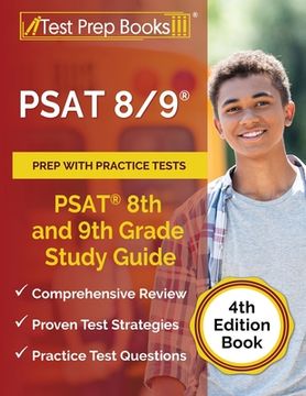 portada PSAT 8/9 Prep with Practice Tests: PSAT 8th and 9th Grade Study Guide [4th Edition Book] (en Inglés)