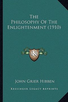 portada the philosophy of the enlightenment (1910) (in English)
