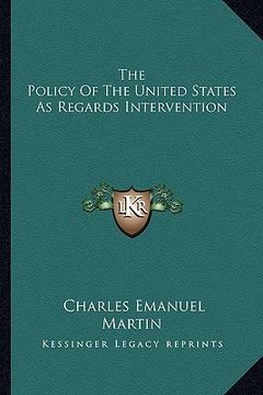 portada the policy of the united states as regards intervention