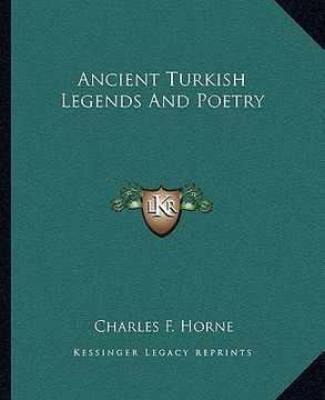 portada ancient turkish legends and poetry (en Inglés)