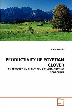 portada productivity of egyptian clover (en Inglés)