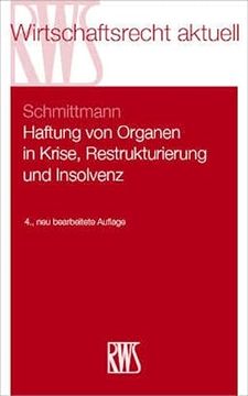 portada Haftung von Organen in Krise, Restrukturierung und Insolvenz (en Alemán)