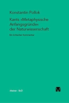portada Kants Metaphysische Anfangsgrunde Der Naturwissenschaft (german Edition) (en Alemán)