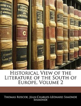 portada historical view of the literature of the south of europe, volume 2 (en Inglés)