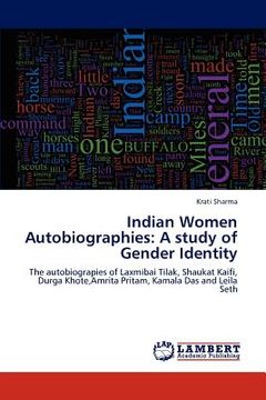 portada indian women autobiographies: a study of gender identity (en Inglés)