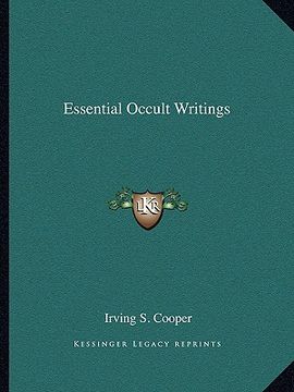 portada essential occult writings (in English)