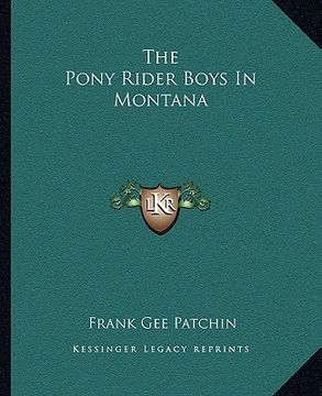 portada the pony rider boys in montana (en Inglés)