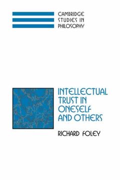 portada Intellect Trust Oneself and Others (Cambridge Studies in Philosophy) (in English)