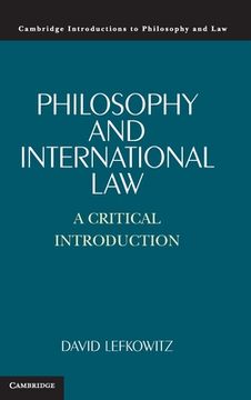 portada Philosophy and International law (en Inglés)