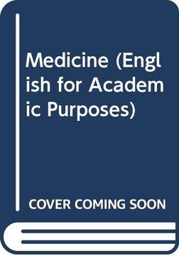 portada Medicine (English for Academic Purposes) (en Inglés)