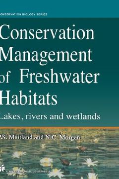 portada conservation management of freshwater habitats (en Inglés)