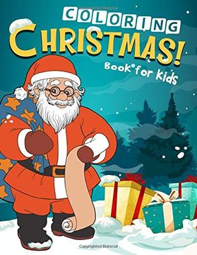 portada Christmas Coloring Book for Kids: 50 Christmas Coloring Pages for Kids (en Inglés)