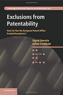 portada Exclusions From Patentability (Cambridge Intellectual Property and Information Law) (en Inglés)